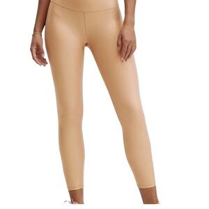 Fabletics Ultra High Waisted gold Iridescent Luxe 7/8 leggings small